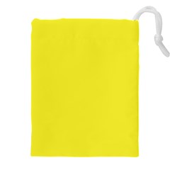 A Yellow Background With A Black Border Drawstring Pouch (4xl) by catchydesignhill