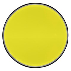 A Yellow Background With A Black Border Wireless Fast Charger(black) by catchydesignhill