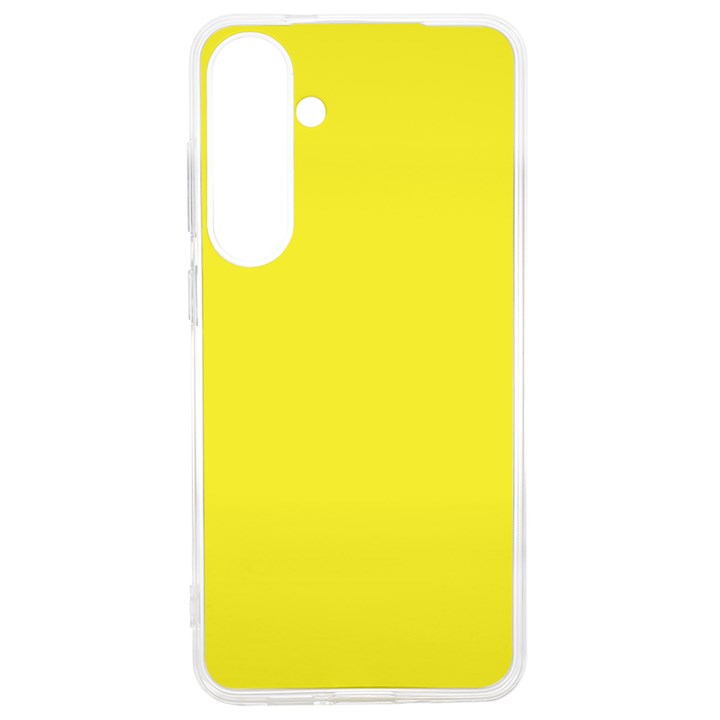 A Yellow Background With A Black Border Samsung Galaxy S24 Ultra 6.9 Inch TPU UV Case