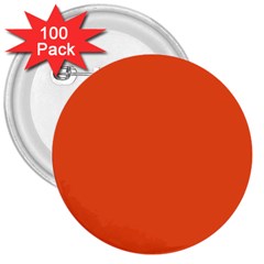 An Orange Background With A Black Border 3  Buttons (100 Pack)  by catchydesignhill