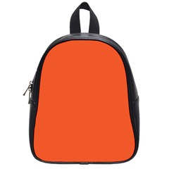 An Orange Background With A Black Border School Bag (small) by catchydesignhill