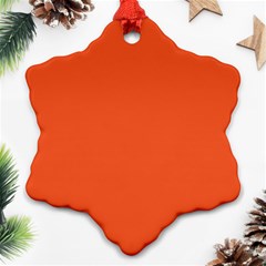 An Orange Background With A Black Border Ornament (snowflake)