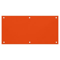 An Orange Background With A Black Border Banner And Sign 6  X 3  by catchydesignhill