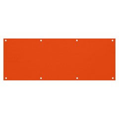 An Orange Background With A Black Border Banner And Sign 8  X 3  by catchydesignhill