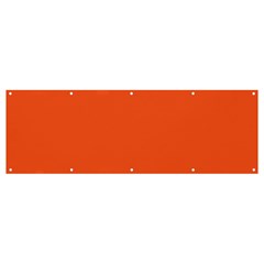 An Orange Background With A Black Border Banner And Sign 12  X 4  by catchydesignhill