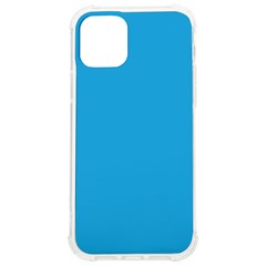 A Blue Background With A Black And White Cat On Top Of It Iphone 12/12 Pro Tpu Uv Print Case by catchydesignhill