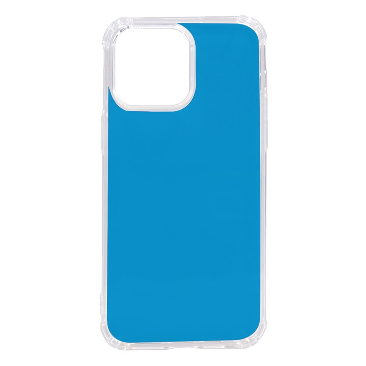 A Blue Background With A Black And White Cat On Top Of It iPhone 14 Pro Max TPU UV Print Case