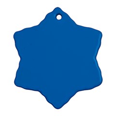 A Blue Background With A Black And White Clock Ornament (snowflake)