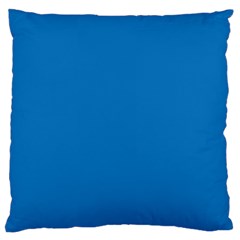 A Blue Background With A Black And White Clock Large Cushion Case (one Side) by catchydesignhill