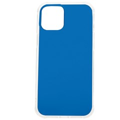 A Blue Background With A Black And White Clock Iphone 12 Pro Max Tpu Uv Print Case by catchydesignhill