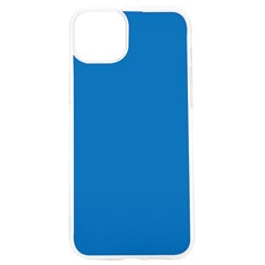 A Blue Background With A Black And White Clock Iphone 15 Pro Tpu Uv Print Case