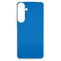 A Blue Background With A Black And White Clock Samsung Galaxy S24 Ultra 6 9 Inch Tpu Uv Case by catchydesignhill