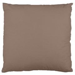 A Brown Wall With A Clock On It Large Cushion Case (one Side) by catchydesignhill