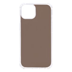 A Brown Wall With A Clock On It Iphone 13 Tpu Uv Print Case by catchydesignhill