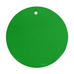 A Green Background With A White Border Ornament (round) by catchydesignhill