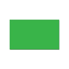 A Green Background With A White Border Sticker (rectangular) by catchydesignhill