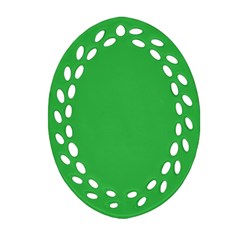 A Green Background With A White Border Ornament (oval Filigree) by catchydesignhill