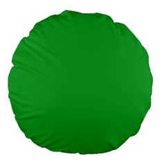 A Green Background With A White Border Large 18  Premium Flano Round Cushions by catchydesignhill