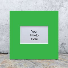 A Green Background With A White Border White Box Photo Frame 4  X 6  by catchydesignhill