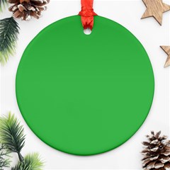 A Green Background With A White Border Ornament (round) by catchydesignhill