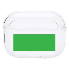 A Green Background With A White Border Hard Pc Airpods Pro Case by catchydesignhill