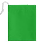 A Green Background With A White Border Drawstring Pouch (4XL) Back