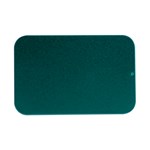 A Green Background With A White Border Open Lid Metal Box (Silver)   Front