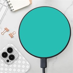 A Green Background With A White Border Wireless Fast Charger(black) by catchydesignhill