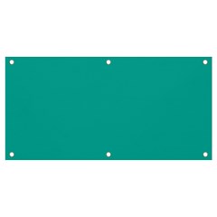 A Green Background With A White Border Banner And Sign 4  X 2 