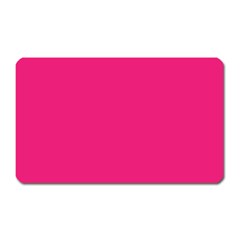 A Pink Background With A Black Border Magnet (rectangular) by catchydesignhill