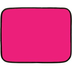 A Pink Background With A Black Border Fleece Blanket (mini) by catchydesignhill