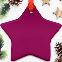 A Pink Background With A White Border Ornament (star)