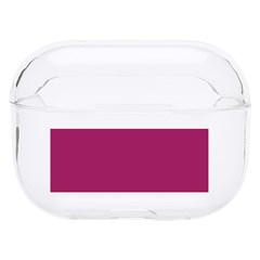 A Pink Background With A White Border Hard Pc Airpods Pro Case by catchydesignhill