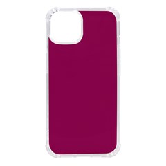 A Pink Background With A White Border Iphone 14 Tpu Uv Print Case by catchydesignhill