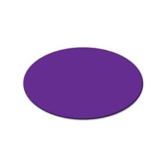 A Purple Background With A White Border Sticker (oval) by catchydesignhill