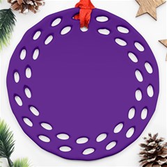 A Purple Background With A White Border Ornament (round Filigree)