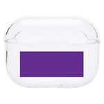 A Purple Background With A White Border Hard PC AirPods Pro Case Front