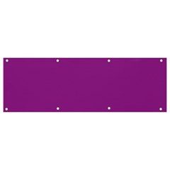 A Purple Background With A White Border Banner And Sign 9  X 3  by catchydesignhill