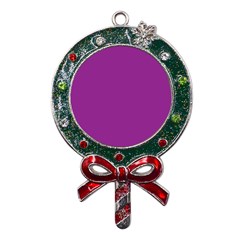 A Purple Background With A White Border Metal X mas Lollipop With Crystal Ornament by catchydesignhill