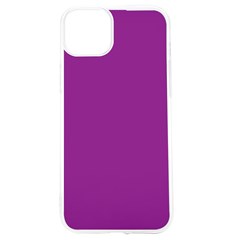 A Purple Background With A White Border Iphone 15 Tpu Uv Print Case by catchydesignhill