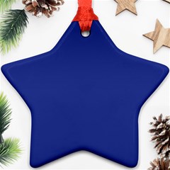 An Airplane Flying In The Sky With A Blue Background Star Ornament (two Sides)