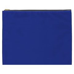 An Airplane Flying In The Sky With A Blue Background Cosmetic Bag (xxxl) by catchydesignhill