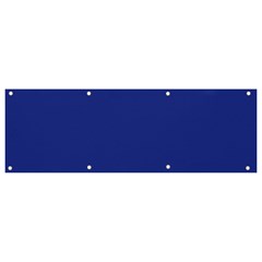 An Airplane Flying In The Sky With A Blue Background Banner And Sign 9  X 3  by catchydesignhill