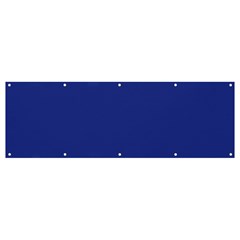 An Airplane Flying In The Sky With A Blue Background Banner And Sign 12  X 4  by catchydesignhill