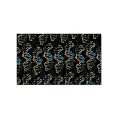 Multicolored Dna Strand Art Sticker (rectangular) by ExtraGoodSauce