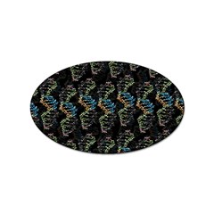 Multicolored Dna Strand Art Sticker Oval (10 Pack) by ExtraGoodSauce