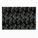 Multicolored DNA Strand Art Postcards 5  x 7  (Pkg of 10) Front