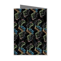 Multicolored Dna Strand Art Mini Greeting Cards (pkg Of 8)