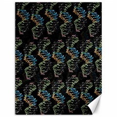 Multicolored Dna Strand Art Canvas 12  X 16  by ExtraGoodSauce