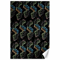 Multicolored Dna Strand Art Canvas 20  X 30  by ExtraGoodSauce